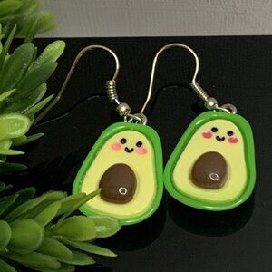 Avocado Earring, Vegetable Earring, Funny Food Earring, Gift Idea, Taco Tuesday